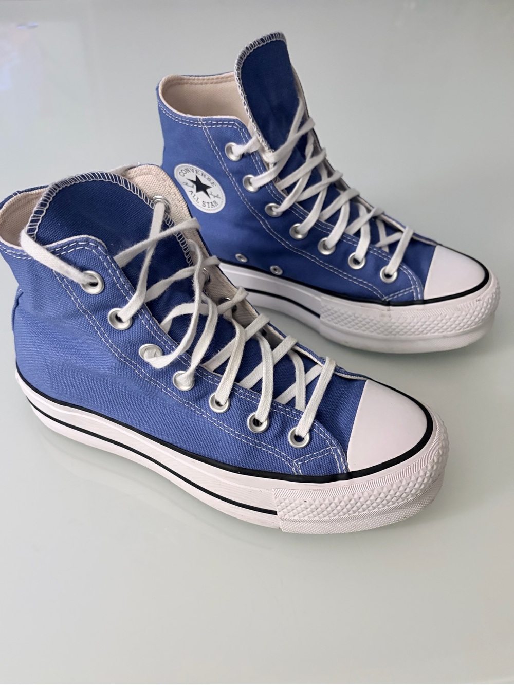 Converse Chuck Taylor All Star Lift Platform High 'Blue Flame' Sz 6 - Picture 3 of 11
